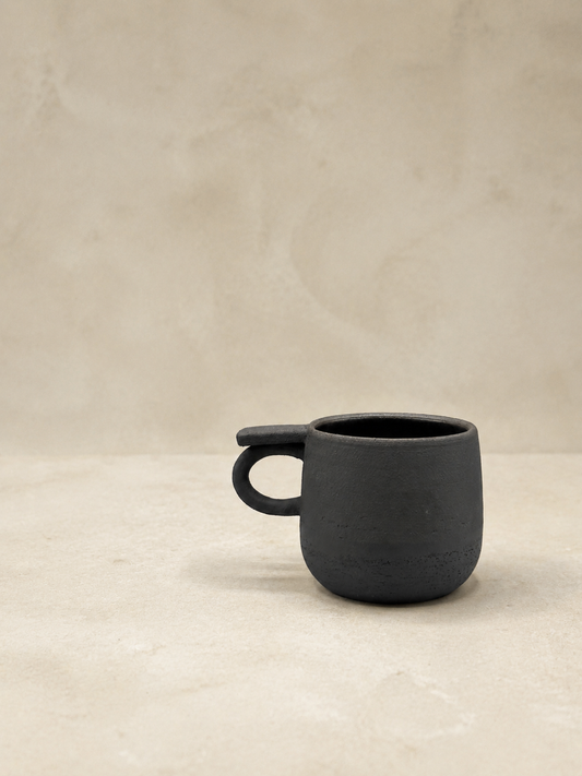 Handmade Ergonomic Ceramic Coffee Mug – 9 oz