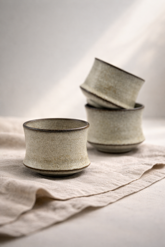 Handmade Black Clay Espresso Cup – 100 ml or 140 ml