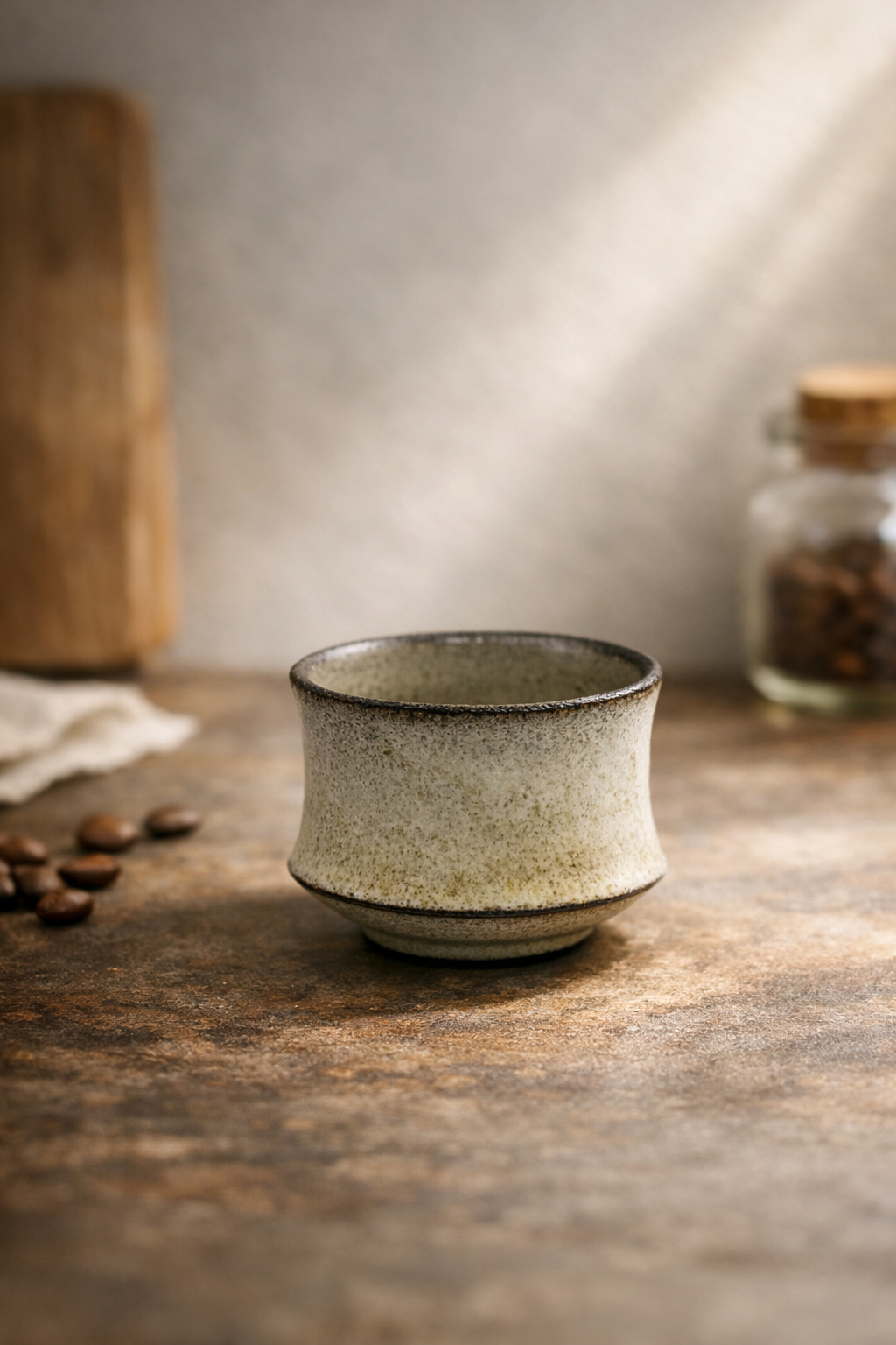 Handmade Black Clay Espresso Cup – 100 ml or 140 ml