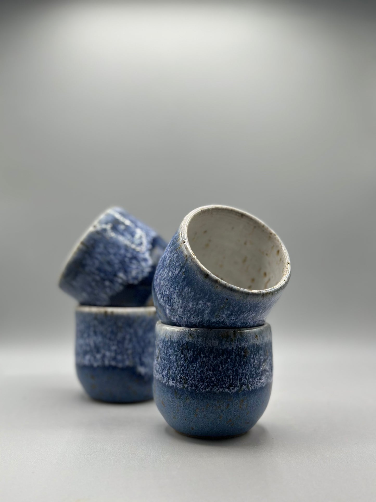 Blue ceramic cup