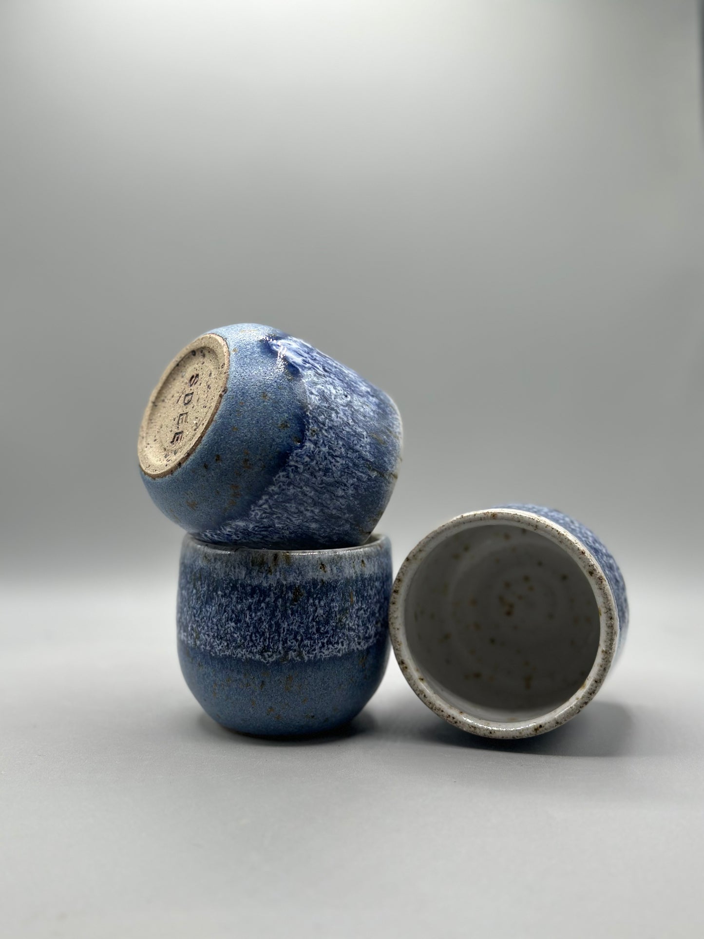 Blue ceramic cup