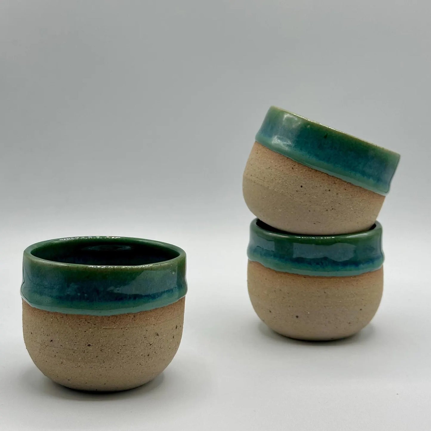 Personalised Green Reactive Glaze Ceramic Cup – 7 oz