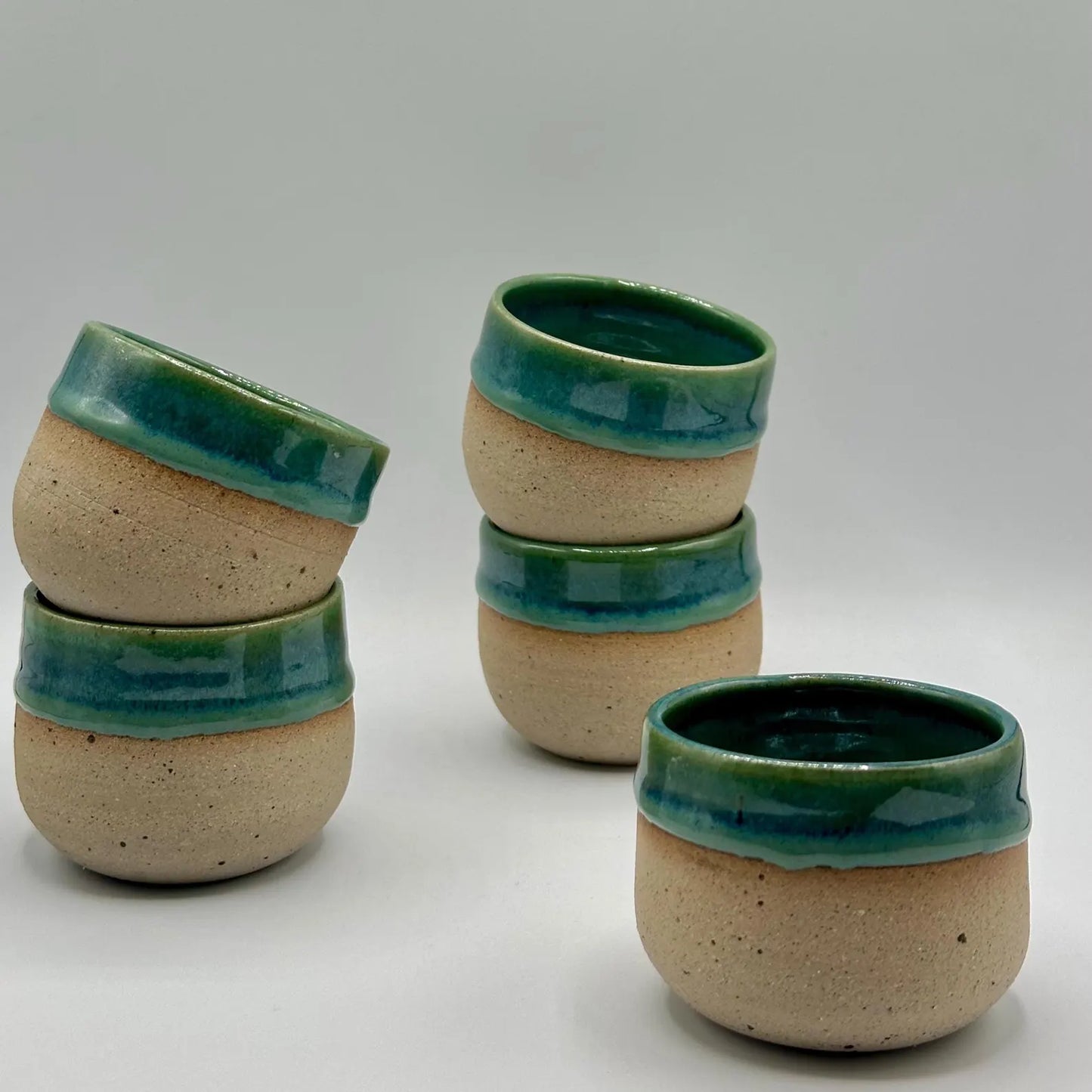 Personalised Green Reactive Glaze Ceramic Cup – 7 oz
